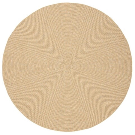 Safavieh 8 x 8 ft. Braided Contemporary Round Hand Woven Area Rug, Beige & Tan BRD315D-8R